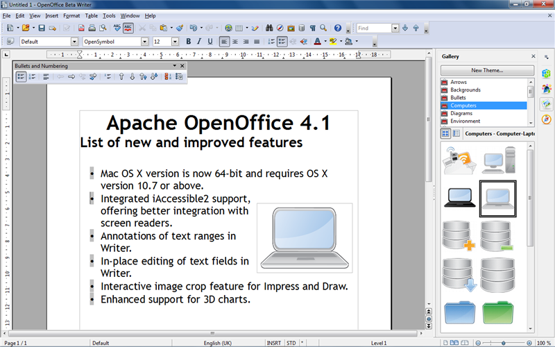 apache openoffice 4.1.5 free download